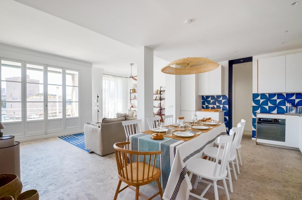 Massilia Blue - Grand Appartement Refait A Neuf Avec Vue Sur Le Vieux Port 马赛 外观 照片