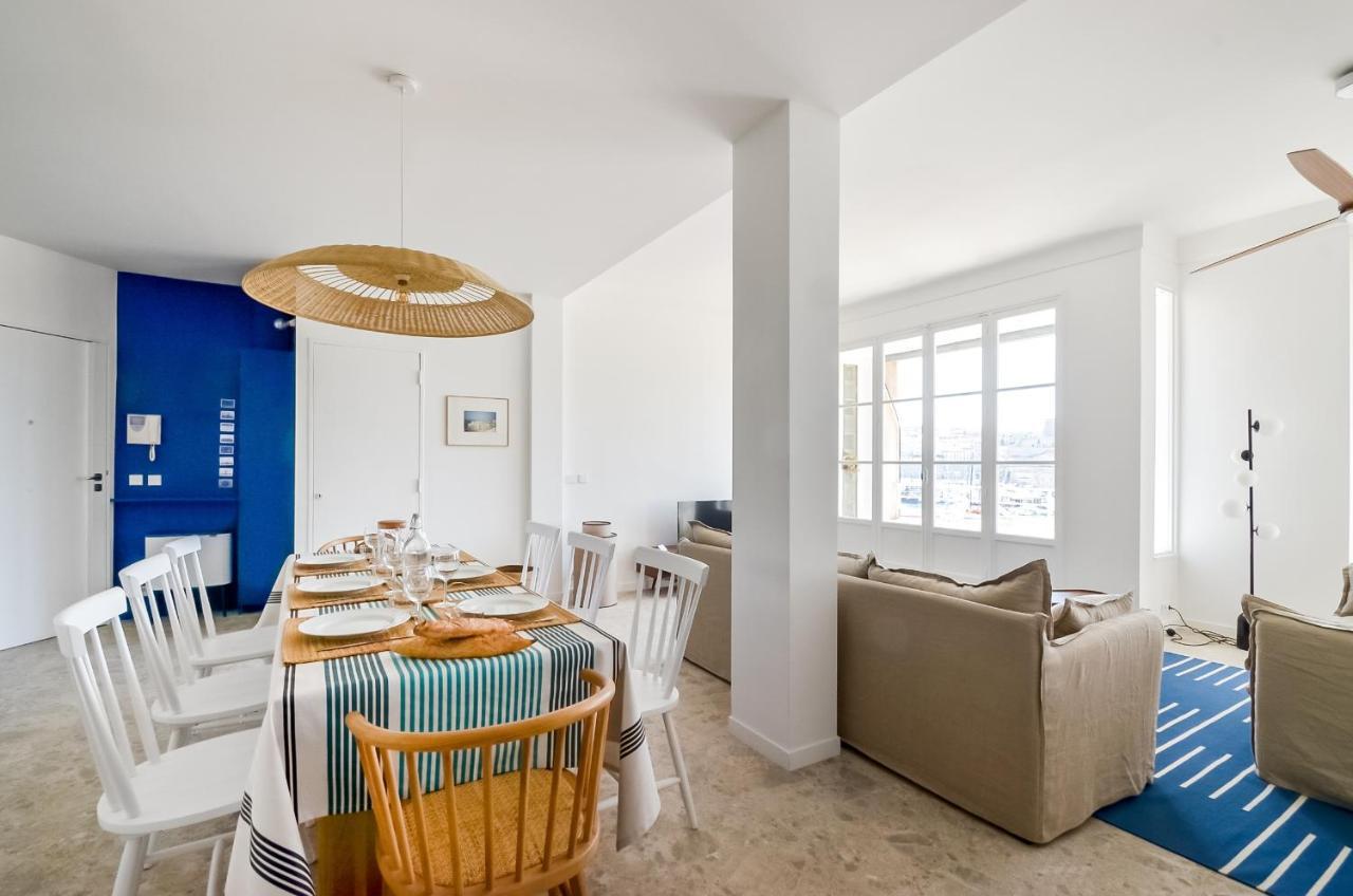 Massilia Blue - Grand Appartement Refait A Neuf Avec Vue Sur Le Vieux Port 马赛 外观 照片