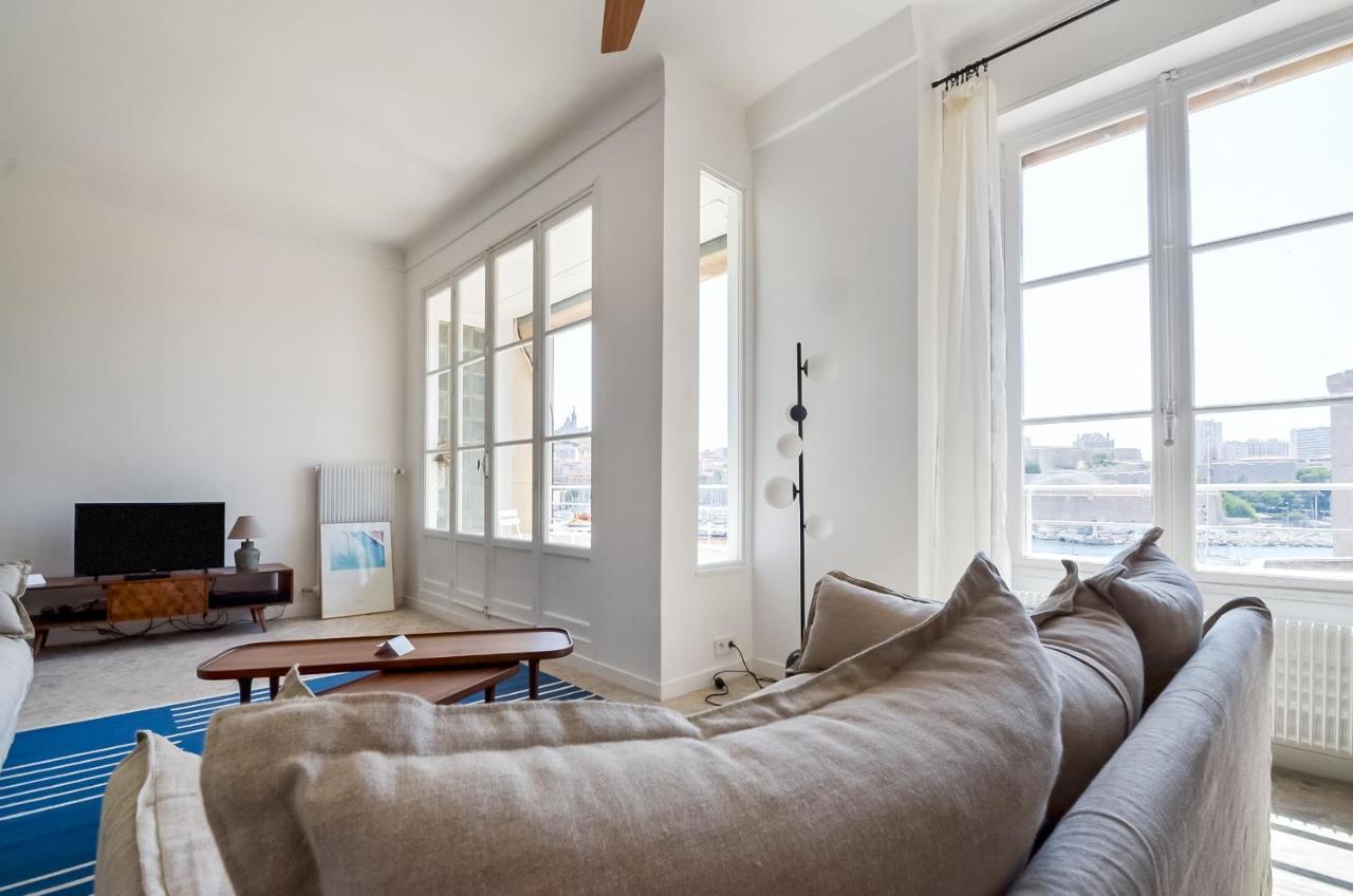 Massilia Blue - Grand Appartement Refait A Neuf Avec Vue Sur Le Vieux Port 马赛 外观 照片